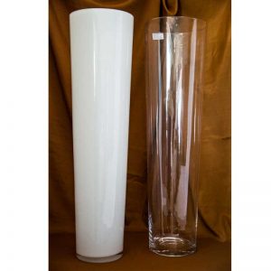 Vaza (bijela i prozirna) 70cm